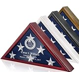Personalized Flag Display Case for Burial Flag - Military...