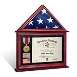 ASmileIndeep Flag Display Case Box for Folded 3'x5' American...