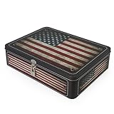 Luwint Secret Storage American Flag Box - Vintage Letter...