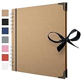 Bstorify Scrapbook Album 60 Pages (8 x 8 Inch) Brown Thick...