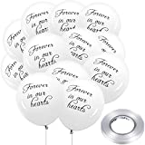 Gejoy 50 Pieces White Funeral Balloons 12 Inches Latex...
