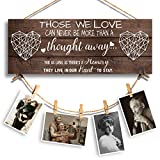 Tuobsm Memorial Picture Hanging Board, Sympathy Gifts for...