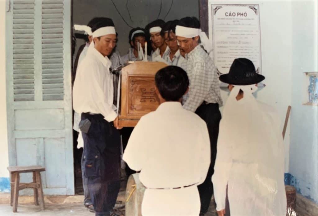 vietnamese funeral white headband