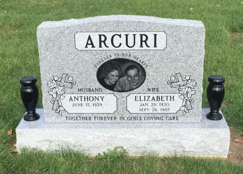 Double Headstones For Husband And Wife