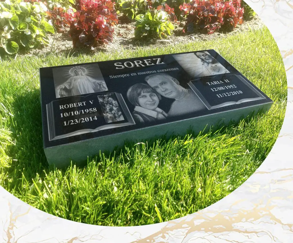 double flat headstone