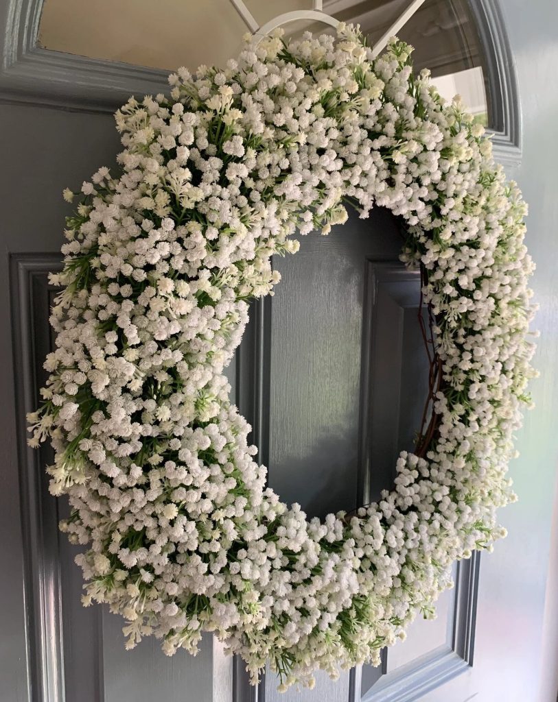 wreath mothers headstone