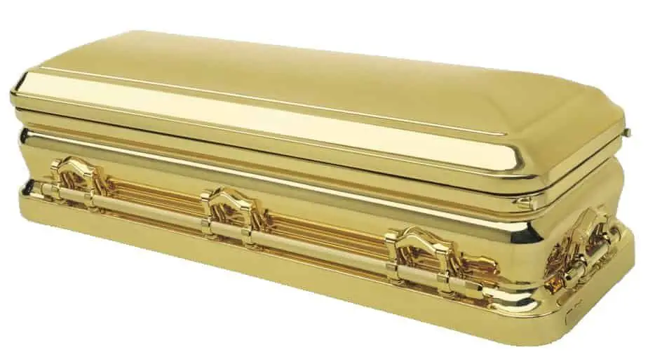 Gold casket floyd